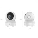 câmera de segurança ezviz ip wi-fi indoor 360° c6n 2mp 1080p (mp)