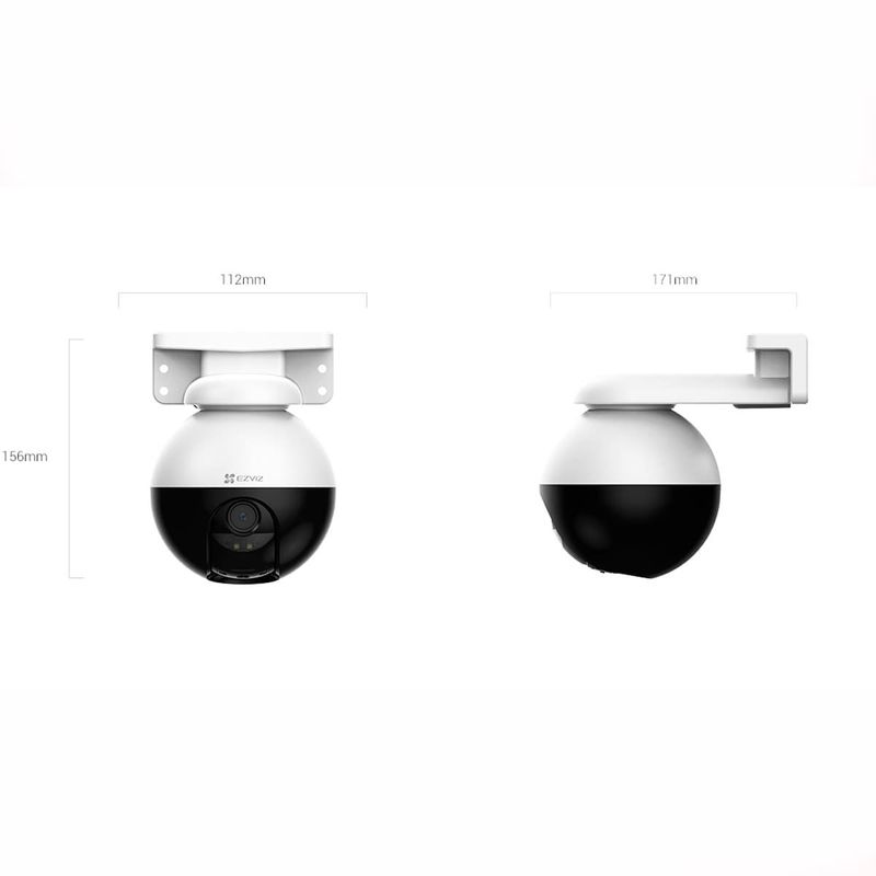 câmera de segurança ezviz ip wi-fi outdoor 360° c8w 1440p qhd 2k (mp)