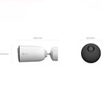 câmera de segurança ezviz ip wi-fi indoor com bateria bc3 1080p fhd (mp)