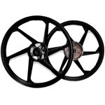 aro liga leve bhd biz 100/110/110i/125 es/ks freio a tambor mod 6 pontas preto (mp)