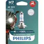 lâmpada para farol philips h7 12v 55w x-tremevision (mp)