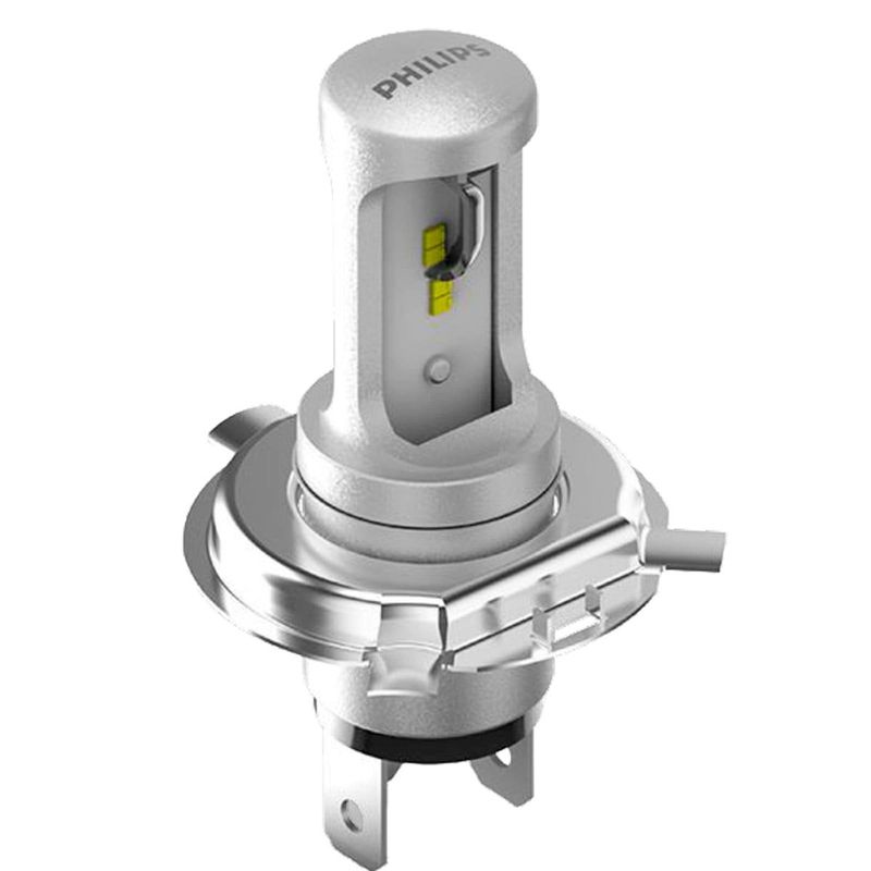 lâmpada para farol philips h4 led ultinon moto (mp)