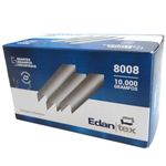 grampos para grampeador 80/08 pneumáticos edantex 10.000 unidades (mp)
