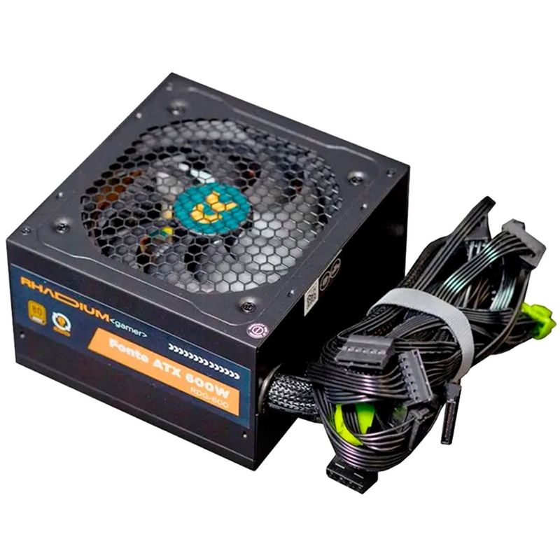 fonte atx rhadium 600w 80 plus bronze rdg-600 (mp)