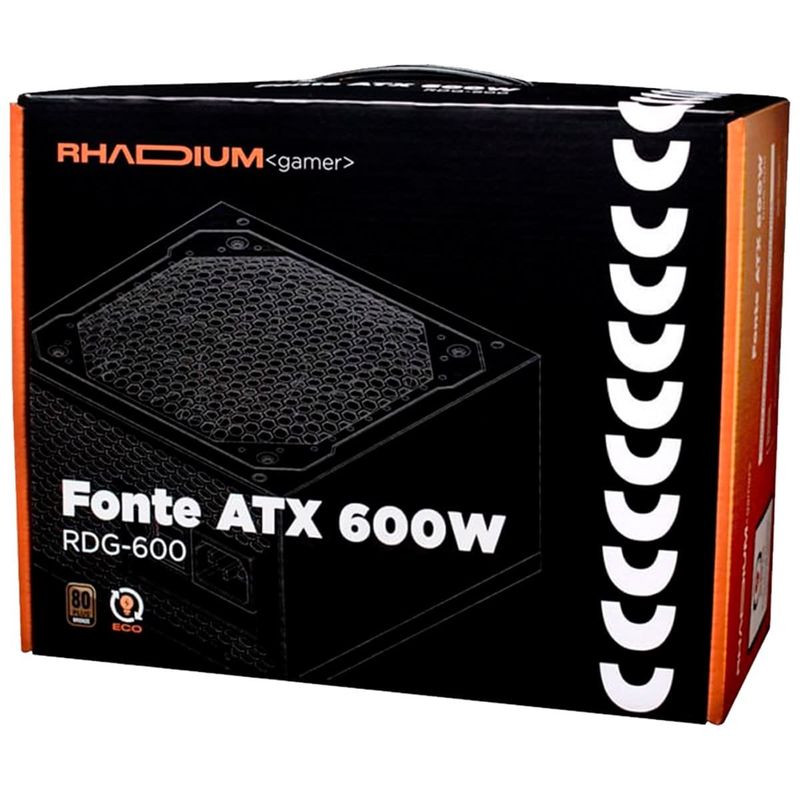 fonte atx rhadium 600w 80 plus bronze rdg-600 (mp)