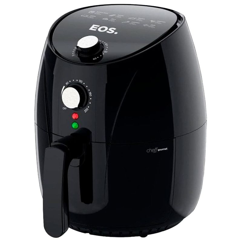 fritadeira elétrica air fryer eos chef 4l eaf40p 127v preta (mp)