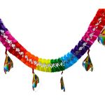 enfeite junino guirlanda nyr festas sanfonada em papel colorido 3 metros (mp)