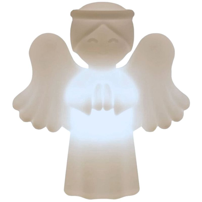 luminária usare anjinho da guarda 29cm branco (mp)