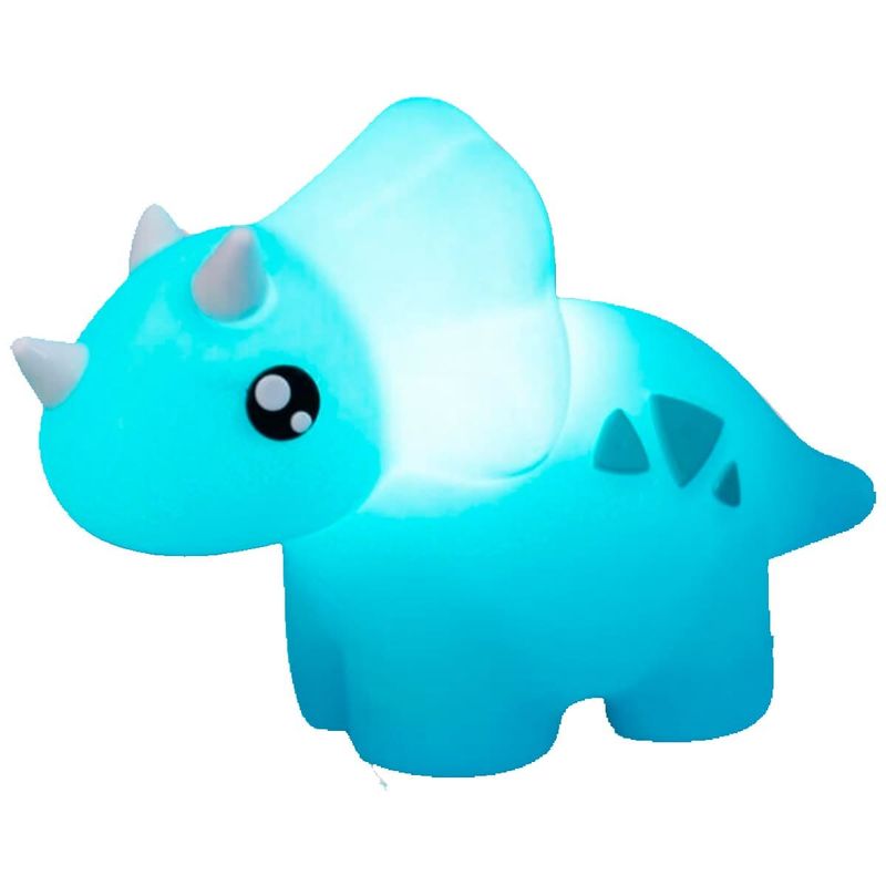 luminária usare dino baby azul turquesa 20cm (mp)