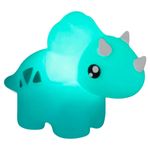 luminária usare dino baby azul turquesa 20cm (mp)