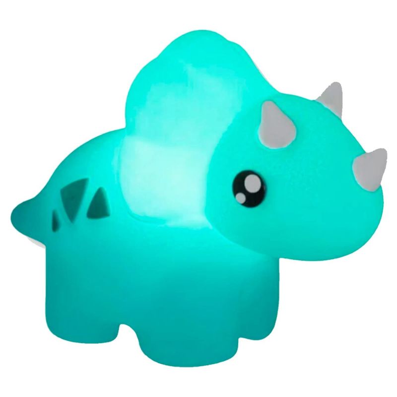 luminária usare dino baby azul turquesa 20cm (mp)