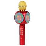 microfone lelong karaokê bluetooth vermelho le-915 (mp)