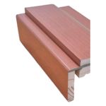 alizar porta porta beatriz madeiras com canto redondo 220x7x7cm nogal mel (mp)