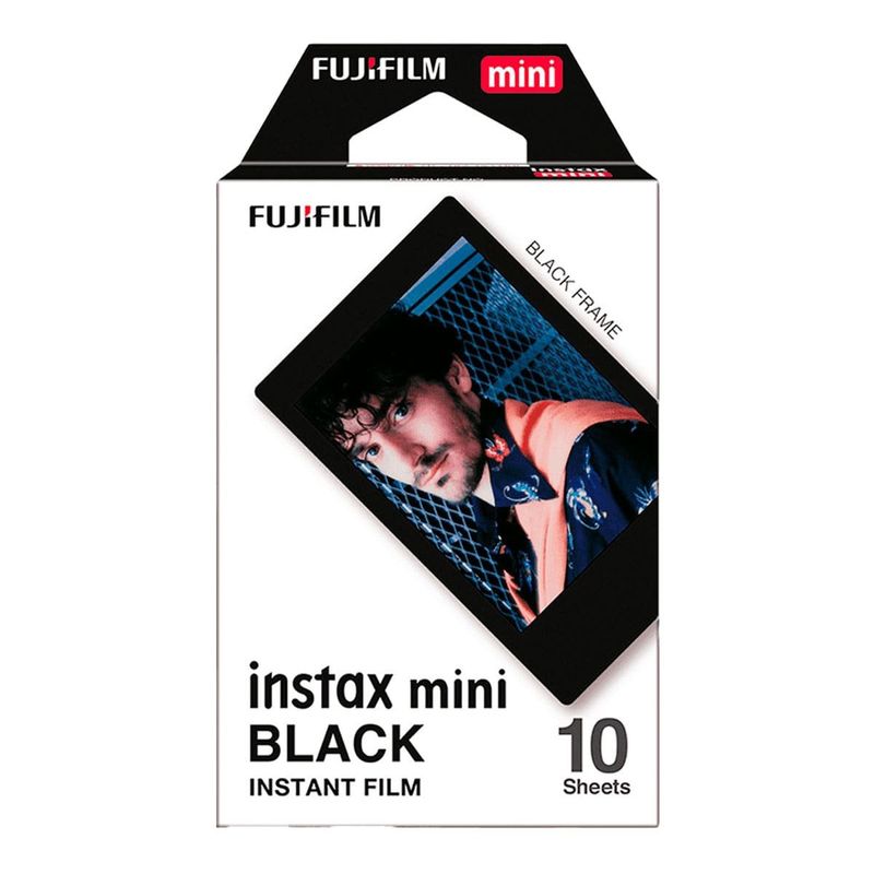 filme para câmera instax mini black fujifilm 10 fotos 1138 (mp)