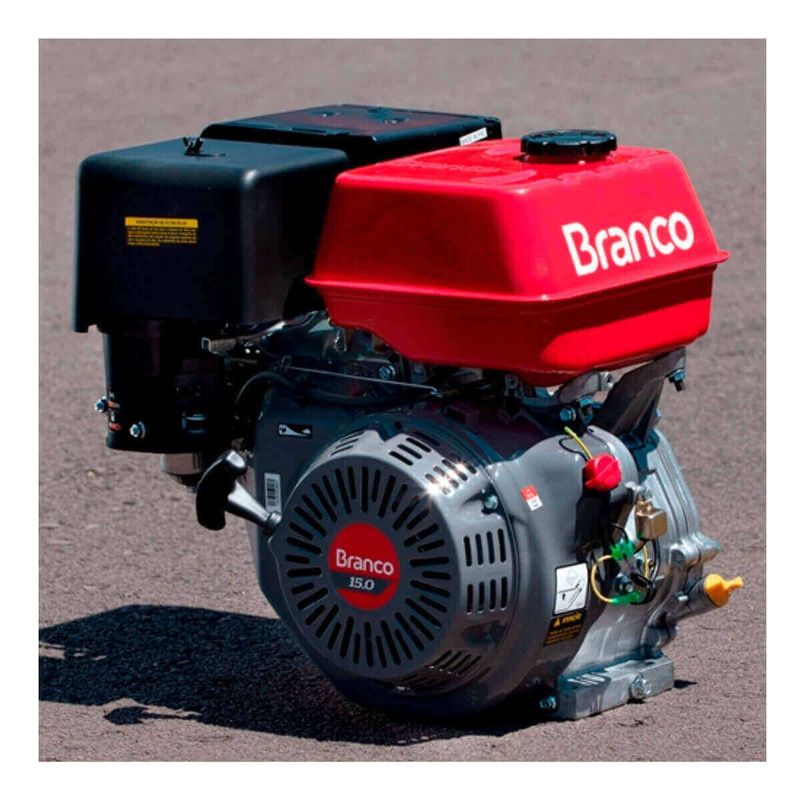 motor branco estacionário a gasolina partida manual e elétrica b4t-15.0e (mp)