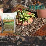 cavaco de madeira terral bio bricâ (b1) sem cheiro vasos e jardins 10kg (mp)