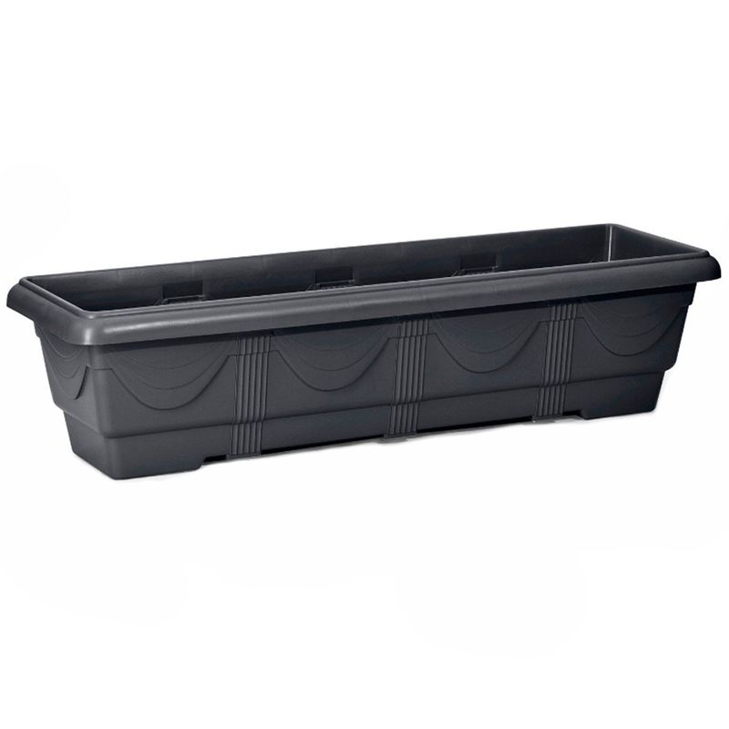 jardineira nutriplan romana para mudas médias 80cm preto - 6100403-07 (mp)