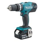 combo makita parafusadeira/furadeira + soprador de ar a bateria 18v 3.0ah kit dhp453sfx8+dub183z (mp)