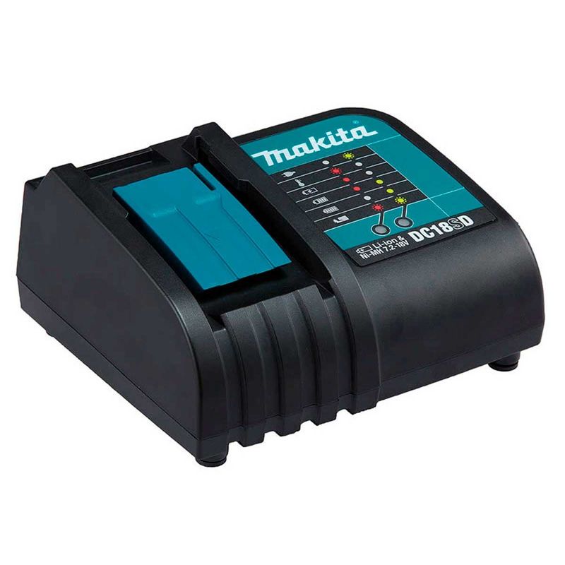 combo makita parafusadeira/furadeira + soprador de ar a bateria 18v 3.0ah kit dhp453sfx8+dub183z (mp)