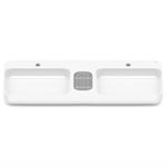 cuba de apoio roca infinity quadrada com mesa 110x42cm - branca (mp)