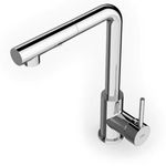 torneira para cozinha de mesa celite prática monocomando bica em l cromado (mp)