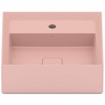 cuba de apoio incepa platinum p6 retangular com mesa 45,5x42,5cm - rosé (mp)