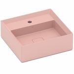 cuba de apoio incepa platinum p6 retangular com mesa 45,5x42,5cm - rosé (mp)