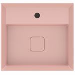 cuba de apoio incepa platinum p6 retangular com mesa 45,5x42,5cm - rosé (mp)