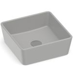 cuba roca de apoio quadrada sem mesa 35x35cm óptica cq35 stone (mp)