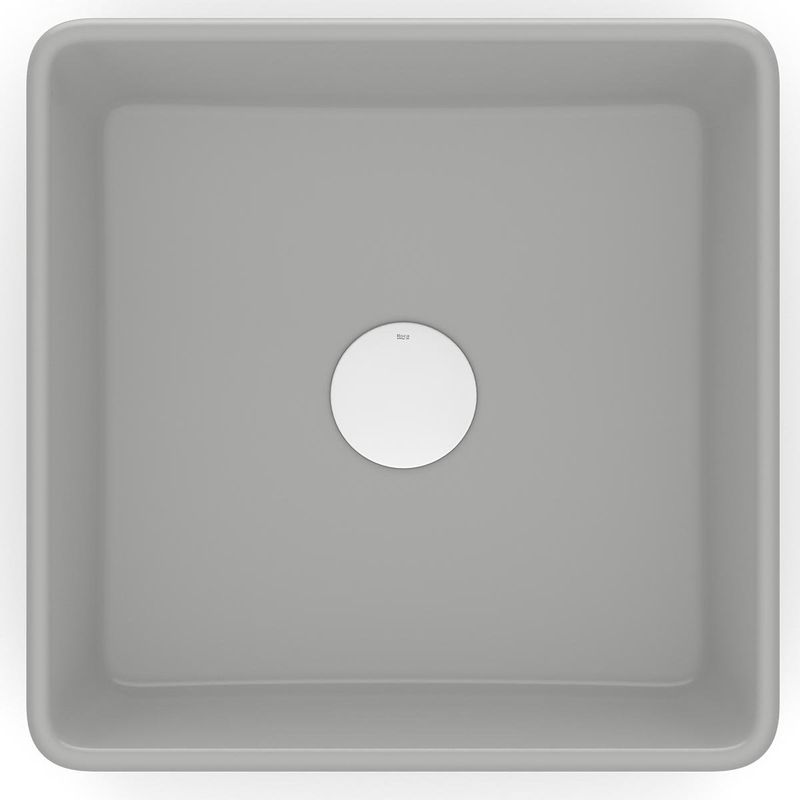 cuba roca de apoio quadrada sem mesa 35x35cm óptica cq35 stone (mp)