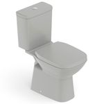 kit vaso sanitário roca debba classic stone com caixa acoplada 3,6l (mp)