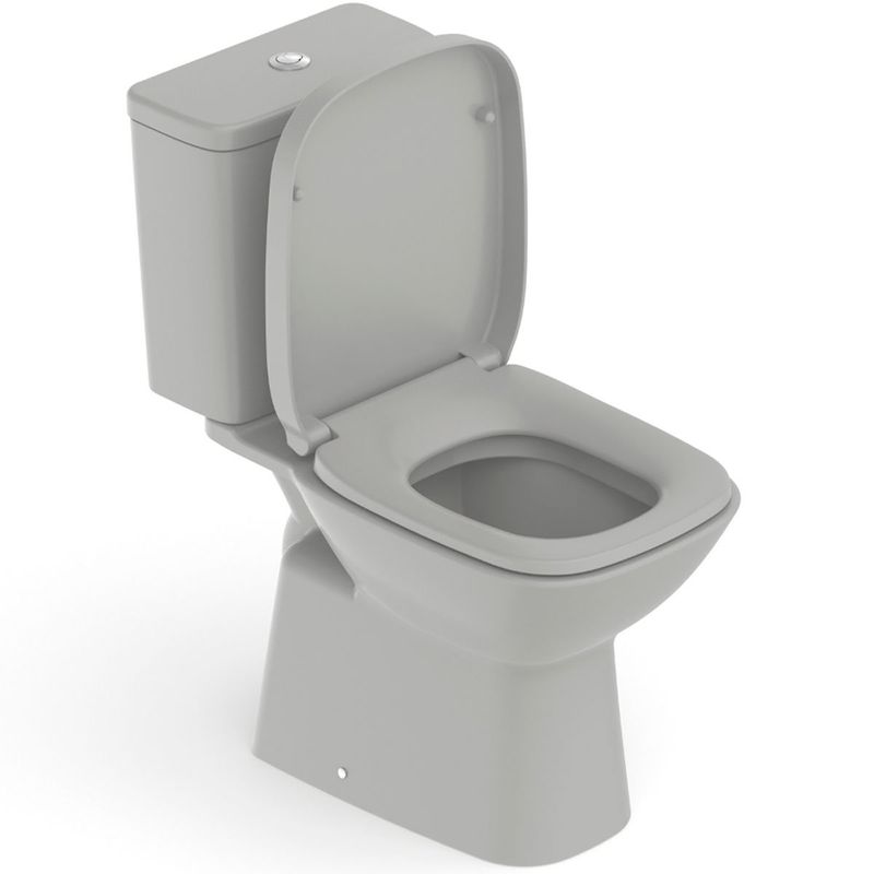 kit vaso sanitário roca debba classic stone com caixa acoplada 3,6l (mp)