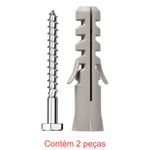 parafuso sextavado sforplast rosca soberba 5/16x65" + bucha nylon 12mm 2 peças (mp)