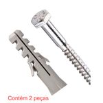 parafuso sextavado sforplast rosca soberba 5/16x65" + bucha nylon 12mm 2 peças (mp)