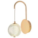 arandela led 3 em 1 bivolt 5w la300 dourada - nitrolux (mp)