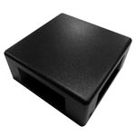 arandela led bivolt 6w 3000k luz amarela al14 preta - nitrolux (mp)