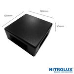 arandela led bivolt 6w 3000k luz amarela al14 preta - nitrolux (mp)
