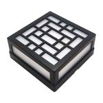 arandela led bivolt 8w 3000k luz amarela alq35 preta - nitrolux (mp)