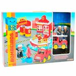 bloco de montar zoop toys 56 peças bombeiro (mp)