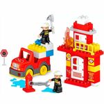 bloco de montar zoop toys 56 peças bombeiro (mp)