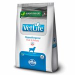 ração vet life cães adultos hypoallergenic suino e batata 2kg (mp)
