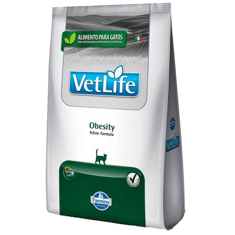 ração vet life gatos adultos obesity aves 2kg (mp)