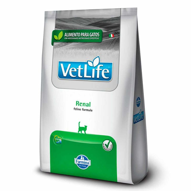 ração vet life gatos adultos renal aves 7,5kg (mp)