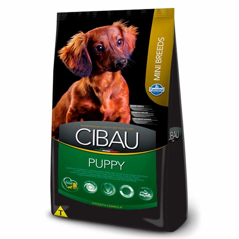 ração cibau cães filhotes raças pequenas frango 1kg (mp)