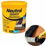 pintura impermeabilizante asfáltica neutrol base d'água 900ml - vedacit (mp)