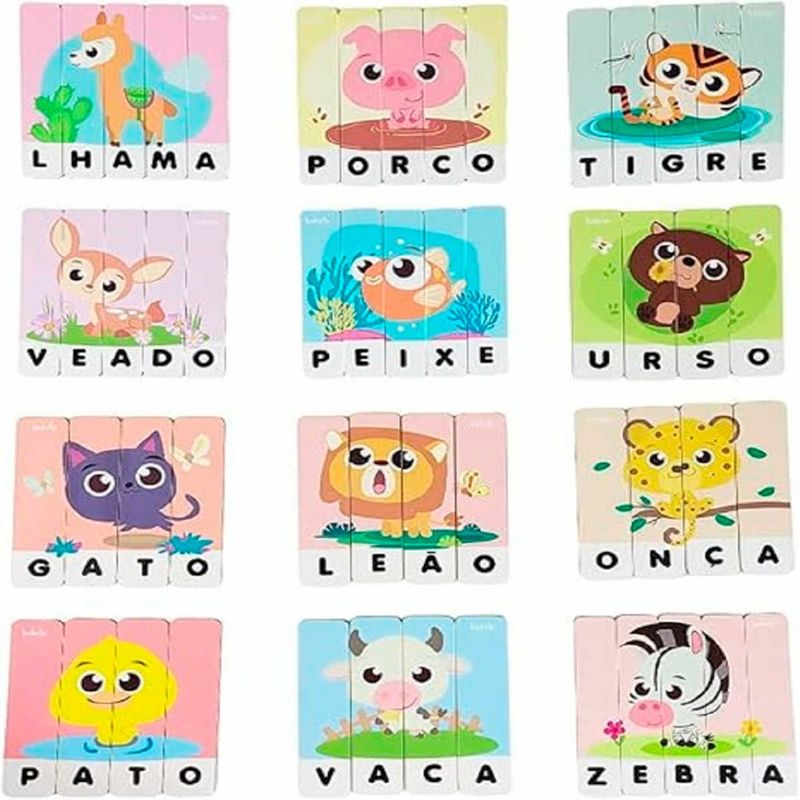 quebra-cabeça babebi soletrando animais (mp)
