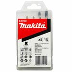 jogo de brocas makita sds-plus para metal e madeira b-57532 5 peças (mp)