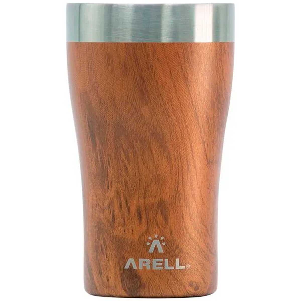 Copo Térmico Arell Inox a Vácuo 500ml Wood Sem Tampa