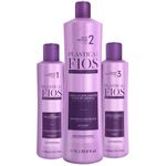 kit plástica dos fios cadiveu professional shampoo 300ml + ativo antifrizz 1l + máscara 300ml (mp)