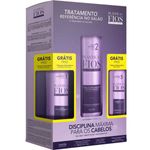 kit plástica dos fios cadiveu professional shampoo 300ml + ativo antifrizz 1l + máscara 300ml (mp)